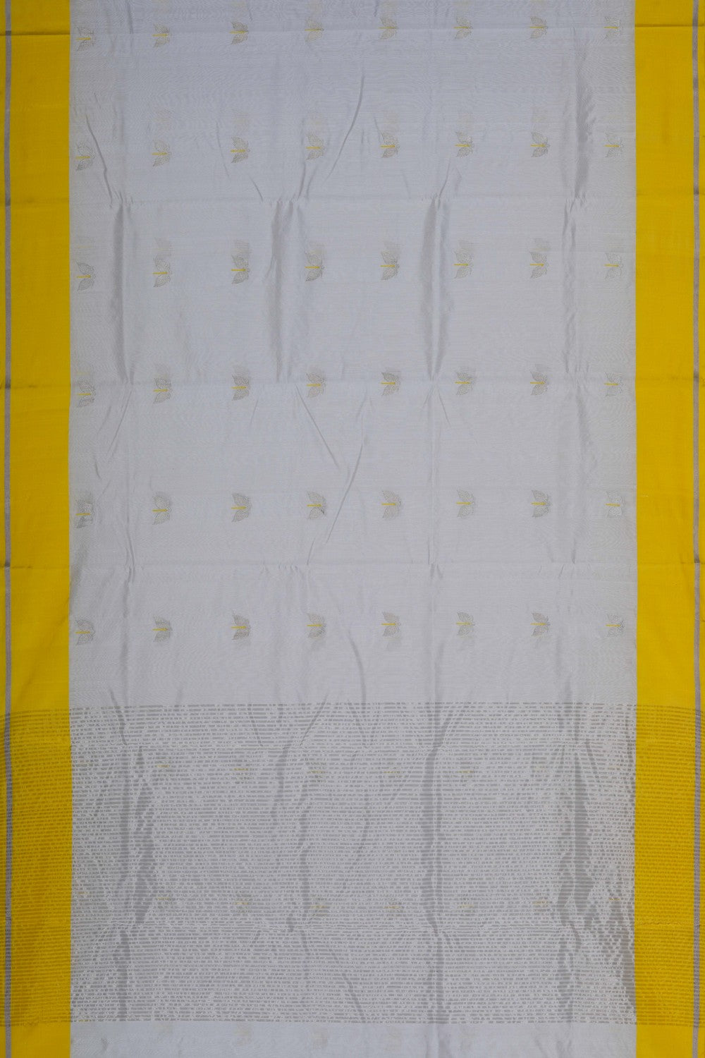 Image of Chanderi Silk White Saree