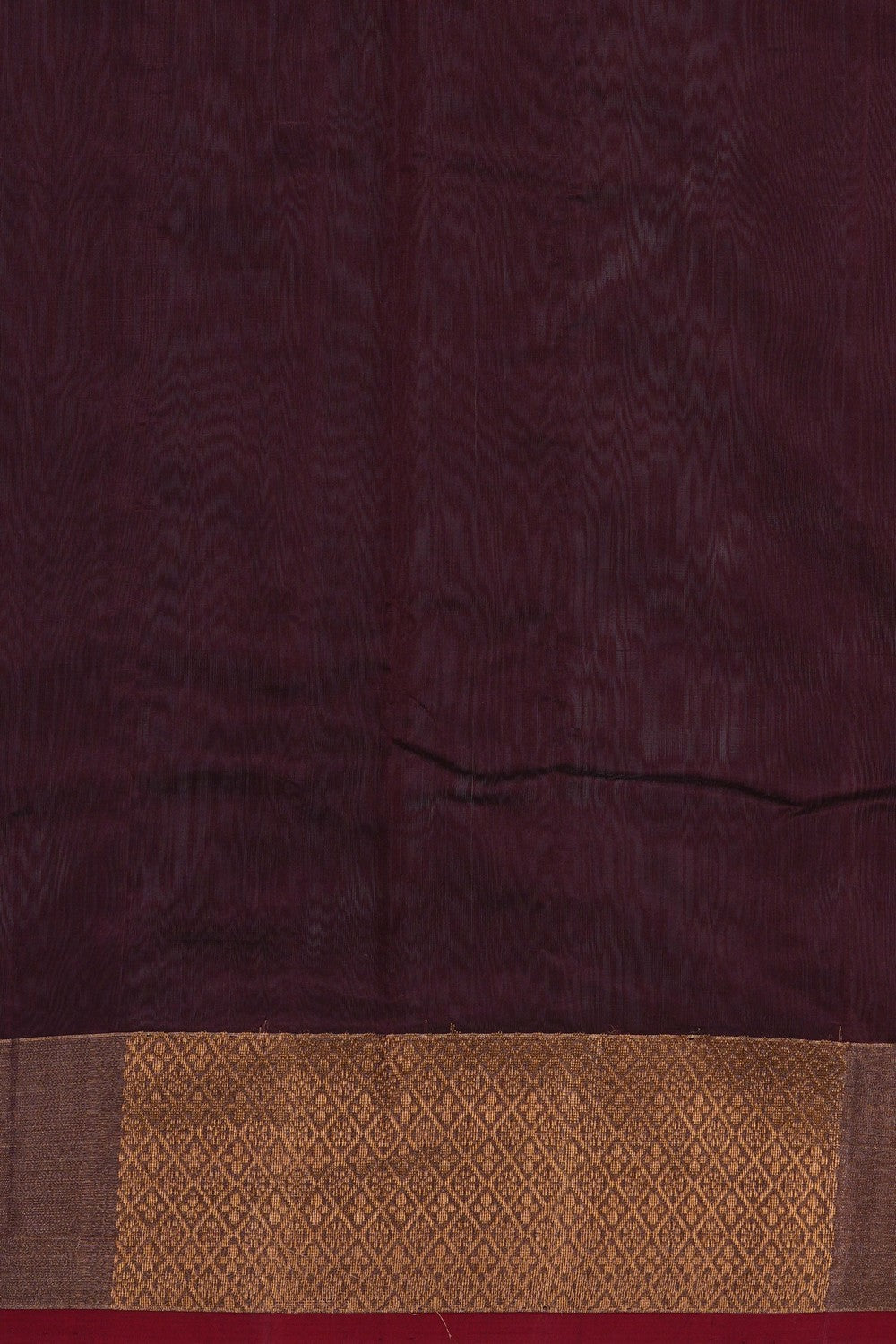 Image of Chanderi Brocade Brown Saree