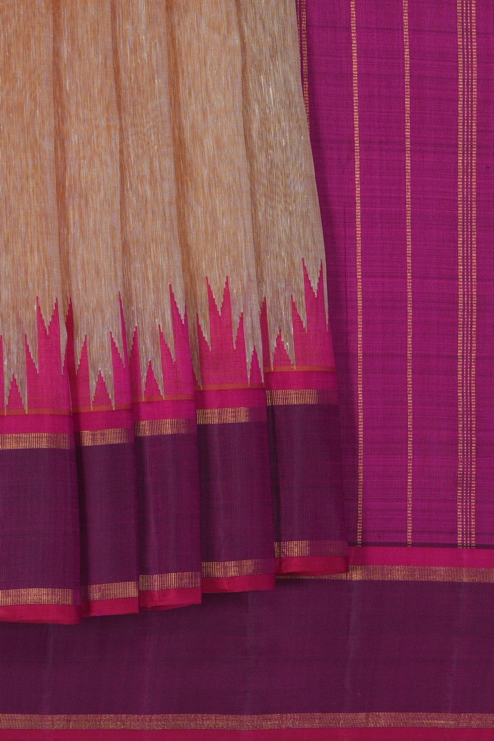 Image of Kanjivaram Linen Silk Saree
