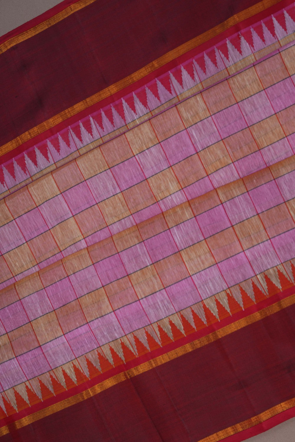 Image of Kanjivaram Linen Silk Saree