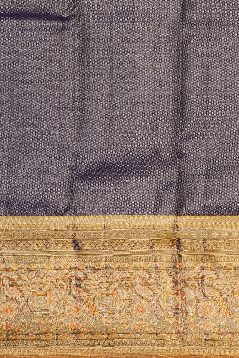 Image of Kanchipattu Brocade Orange Saree