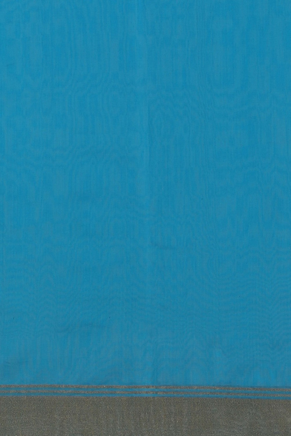 Image of Chanderi Silk Cotton Blue Saree