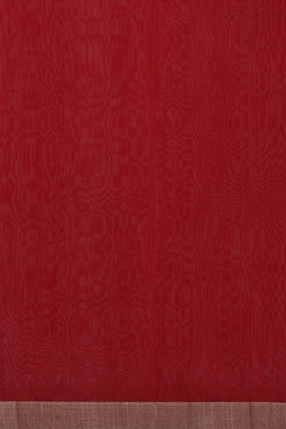 Image of Chanderi Silk Cotton Red Saree