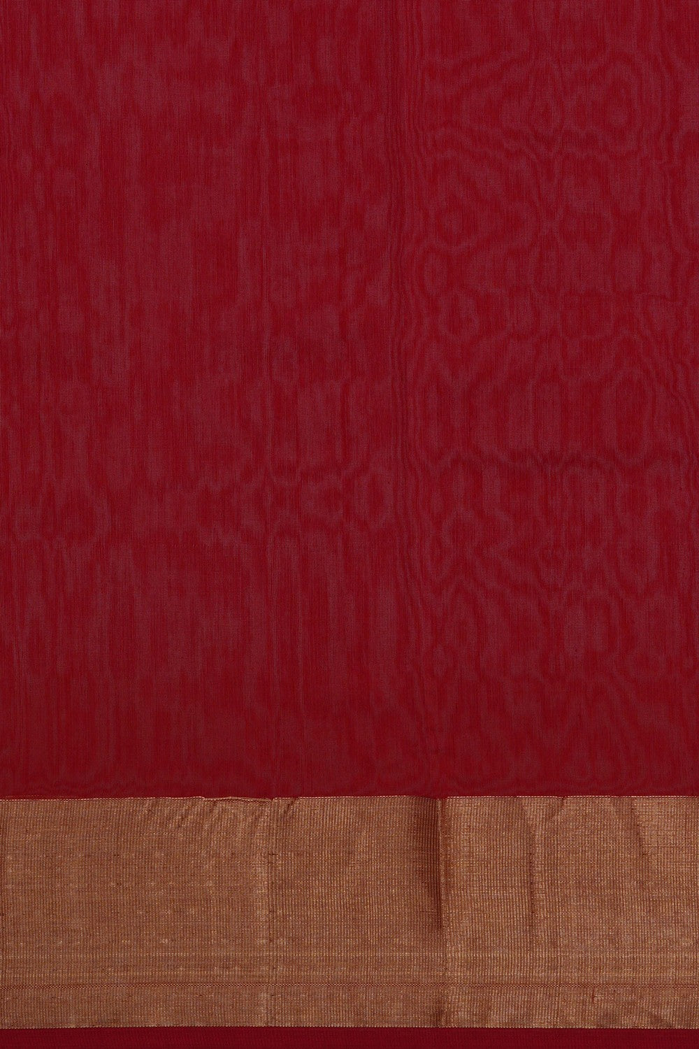 Image of Chanderi Silk Cotton Red Saree