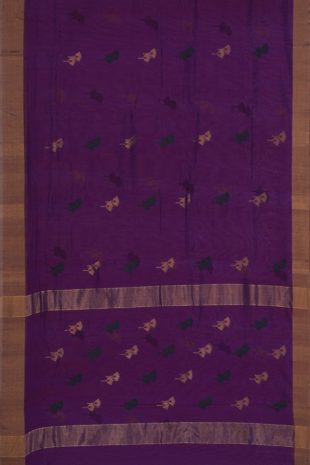Image of Chanderi Purple Saree