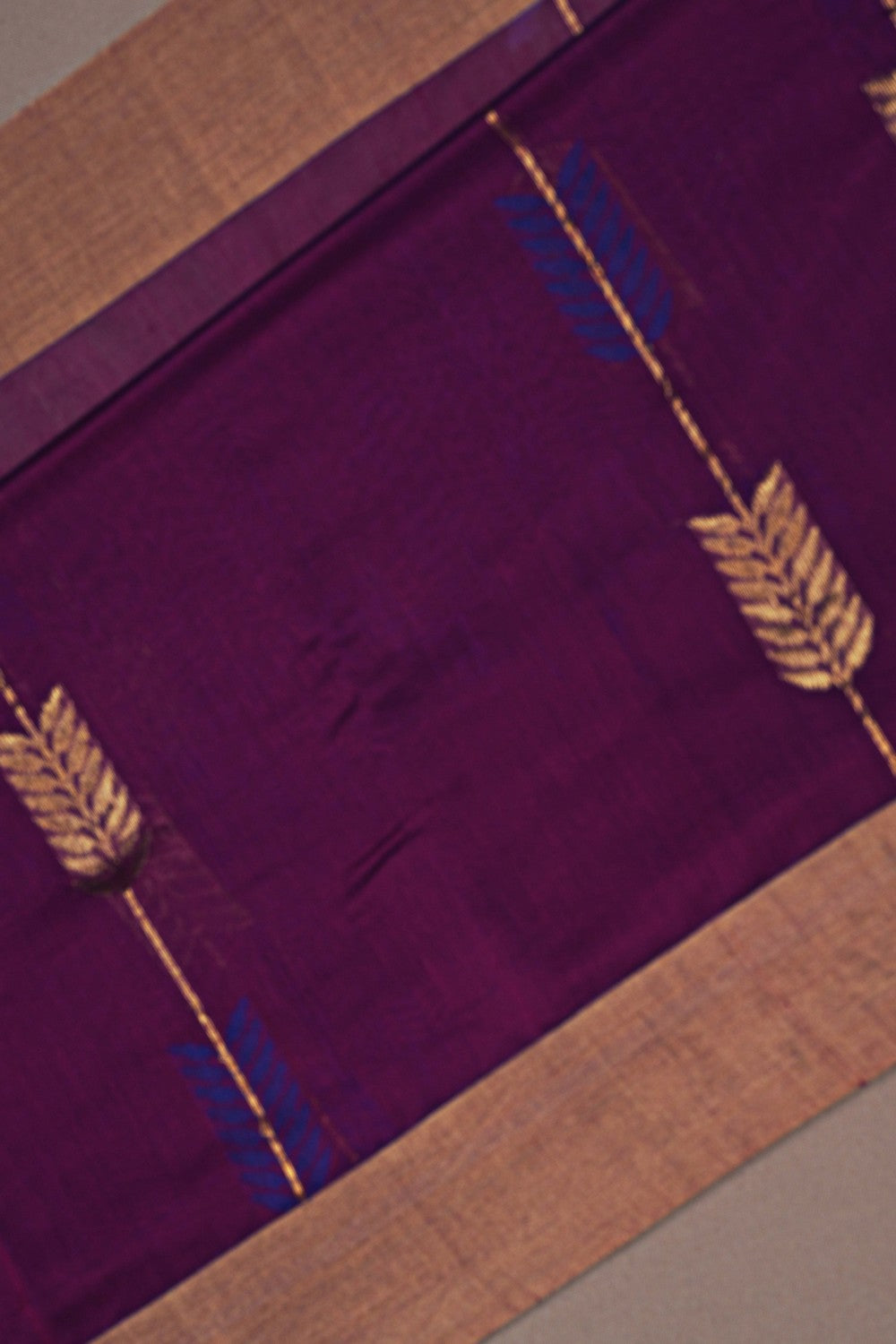 Image of Chanderi Purple Saree