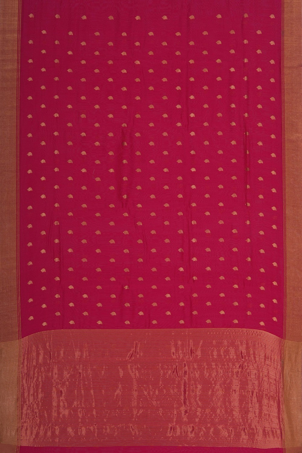 Image of Chanderi Silk Cotton Pink Saree