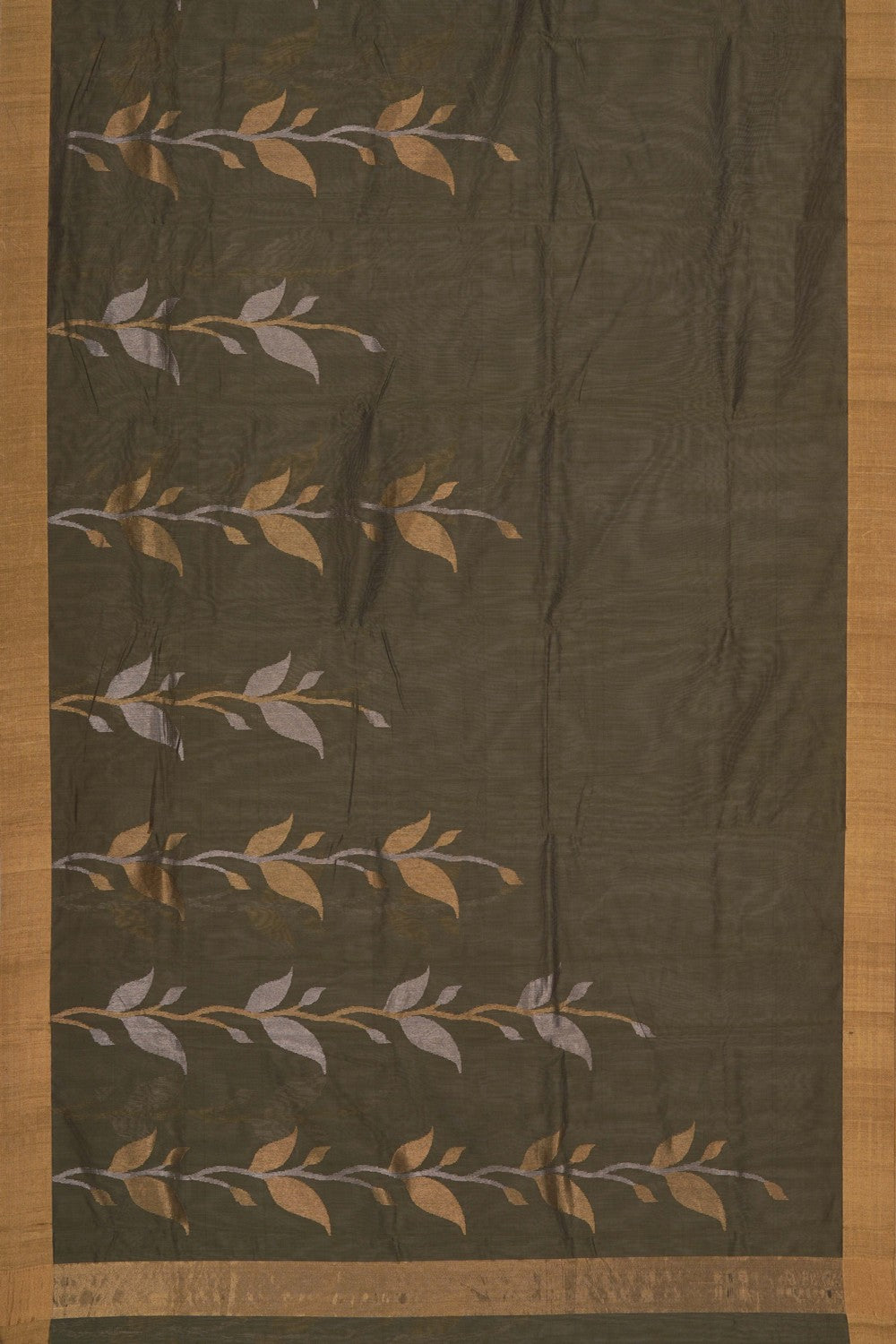 Image of Chanderi Green Saree