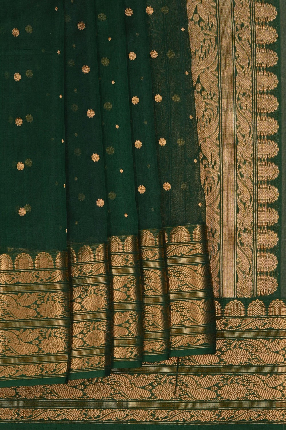 Image of Chanderi Green Saree