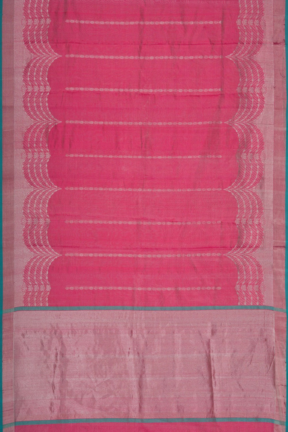 Image of Chanderi Tissue Silk Pink Saree