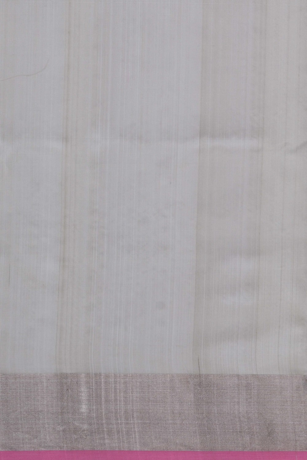 Image of Chanderi Tissue Silk Silver-Grey Saree