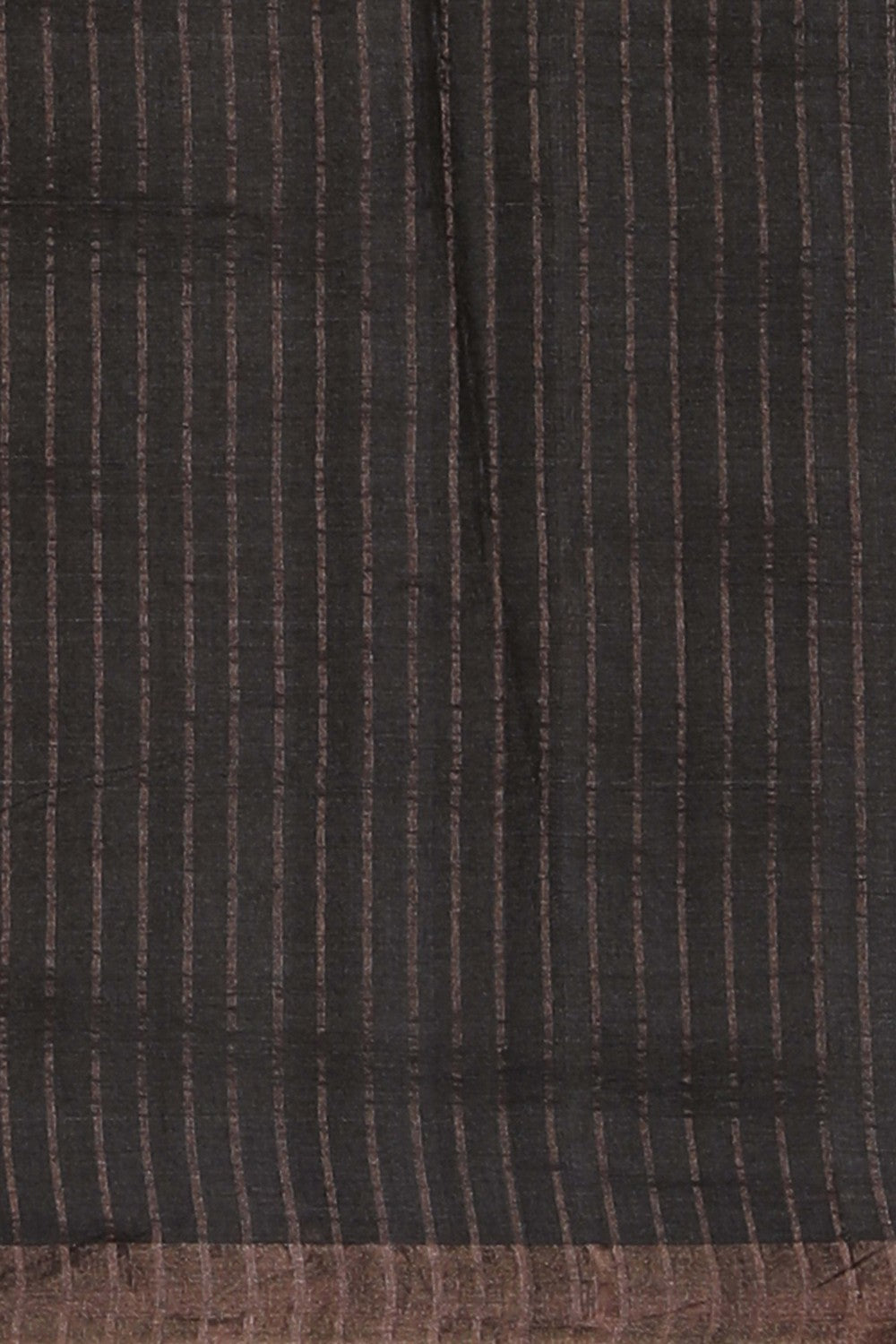 Image of A Tussar Silk Embroidered Saree