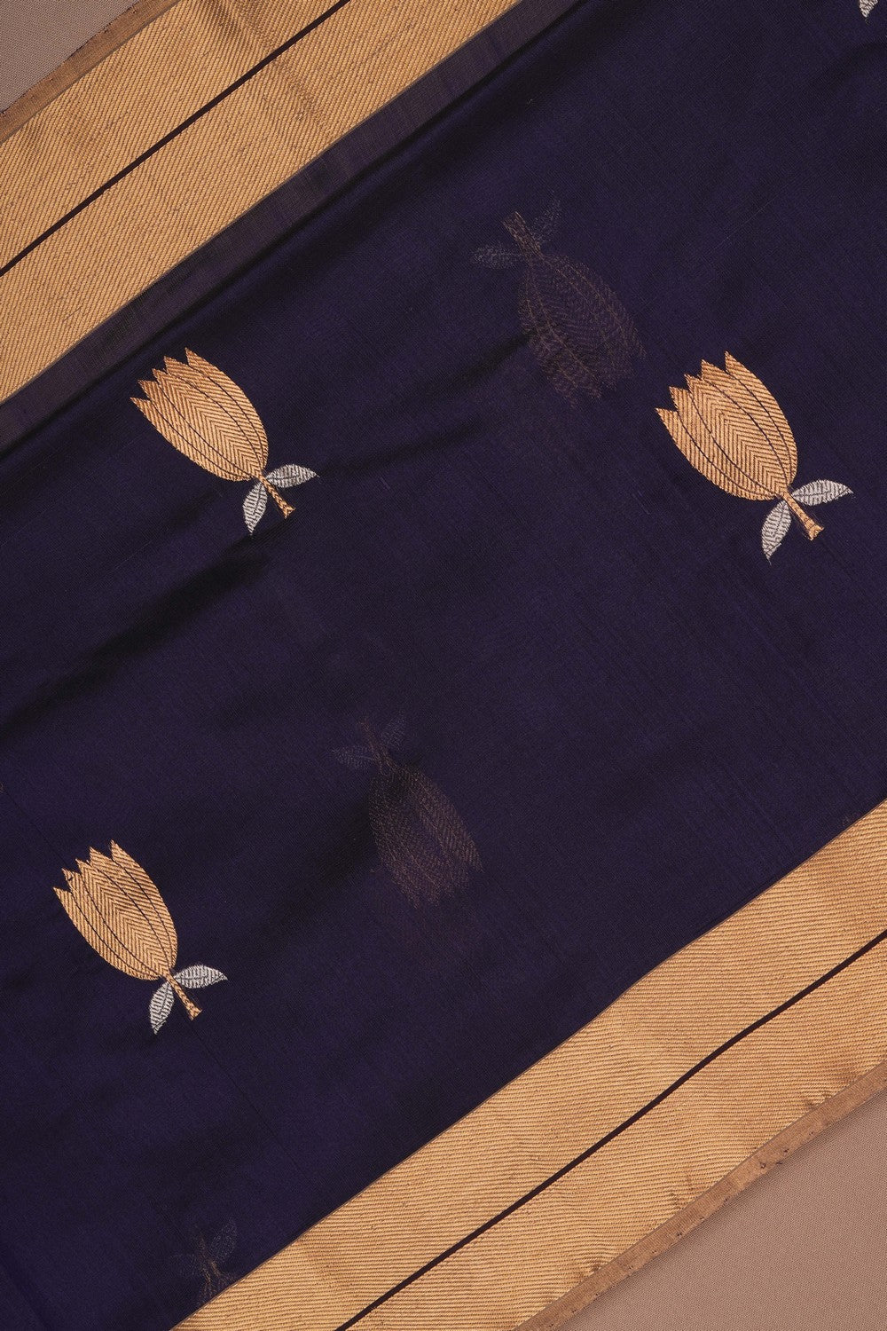 Image of Chanderi Purple Saree