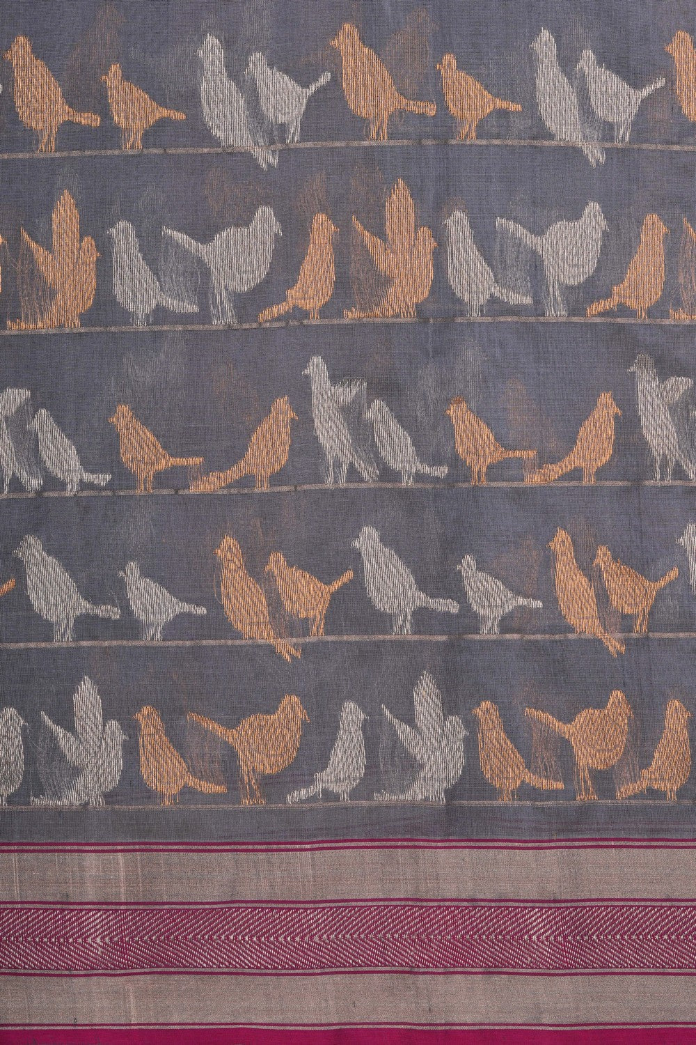 Image of Chanderi Grey Saree