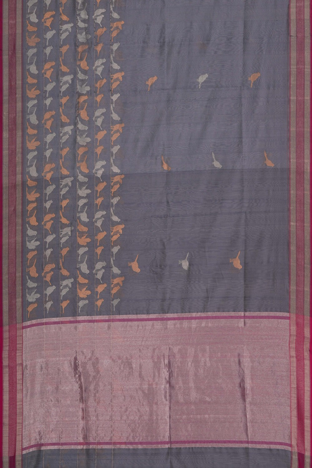 Image of Chanderi Grey Saree