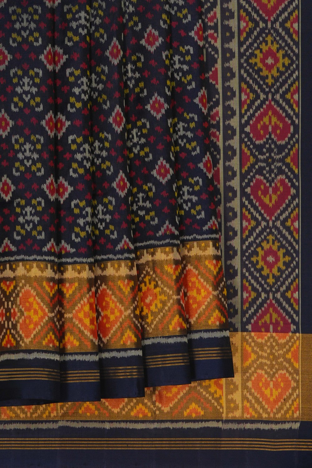 Image of Rajkot Silk Navy Blue Saree