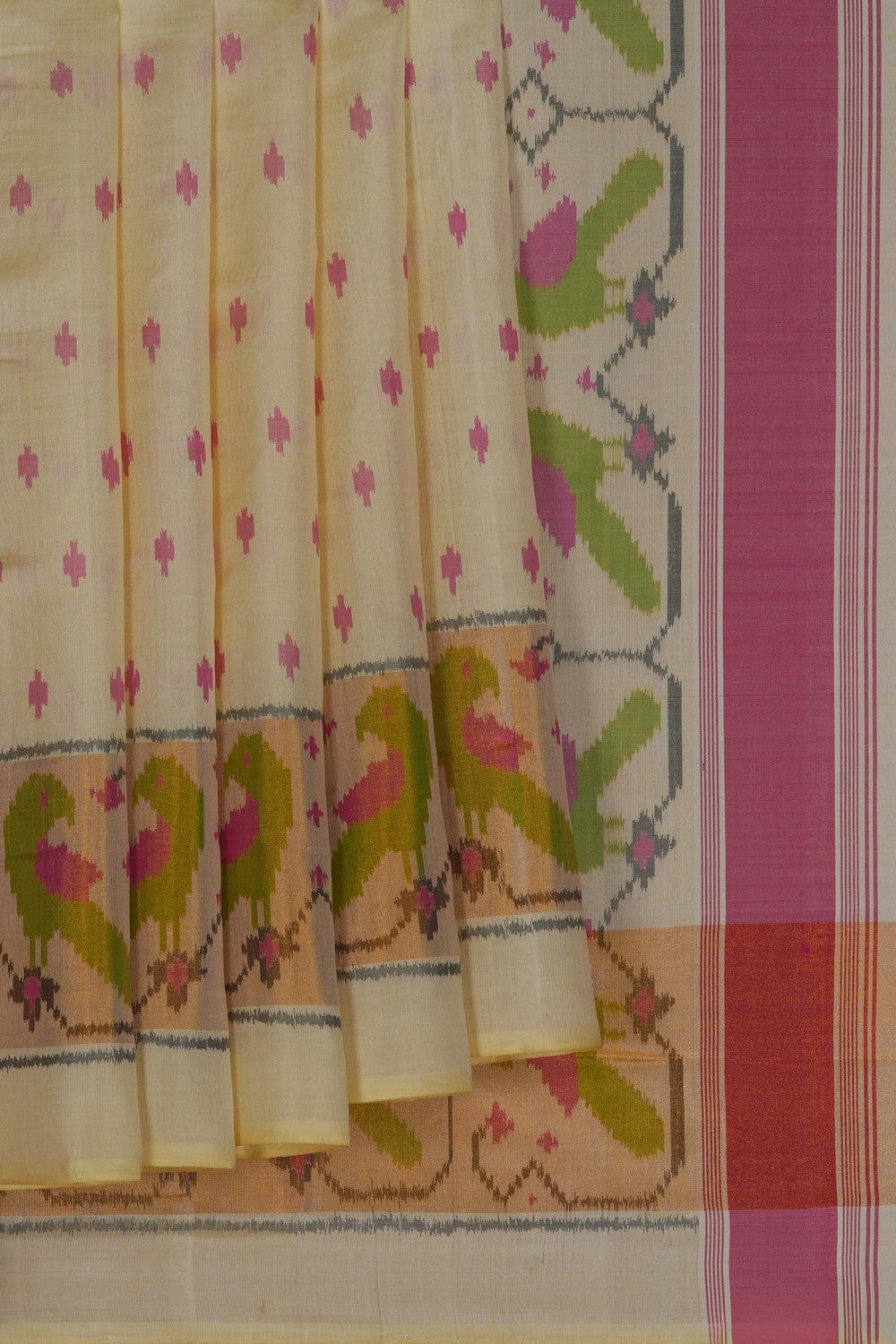 Image of Rajkot Silk Cream Saree