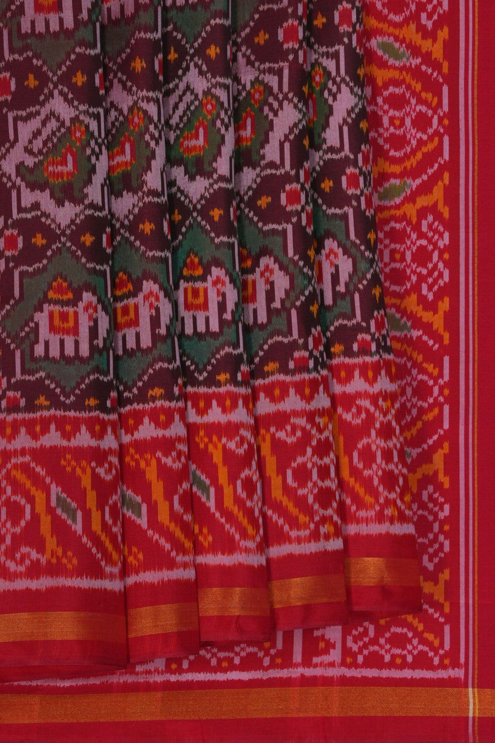 Image of Rajkot Silk Green Saree