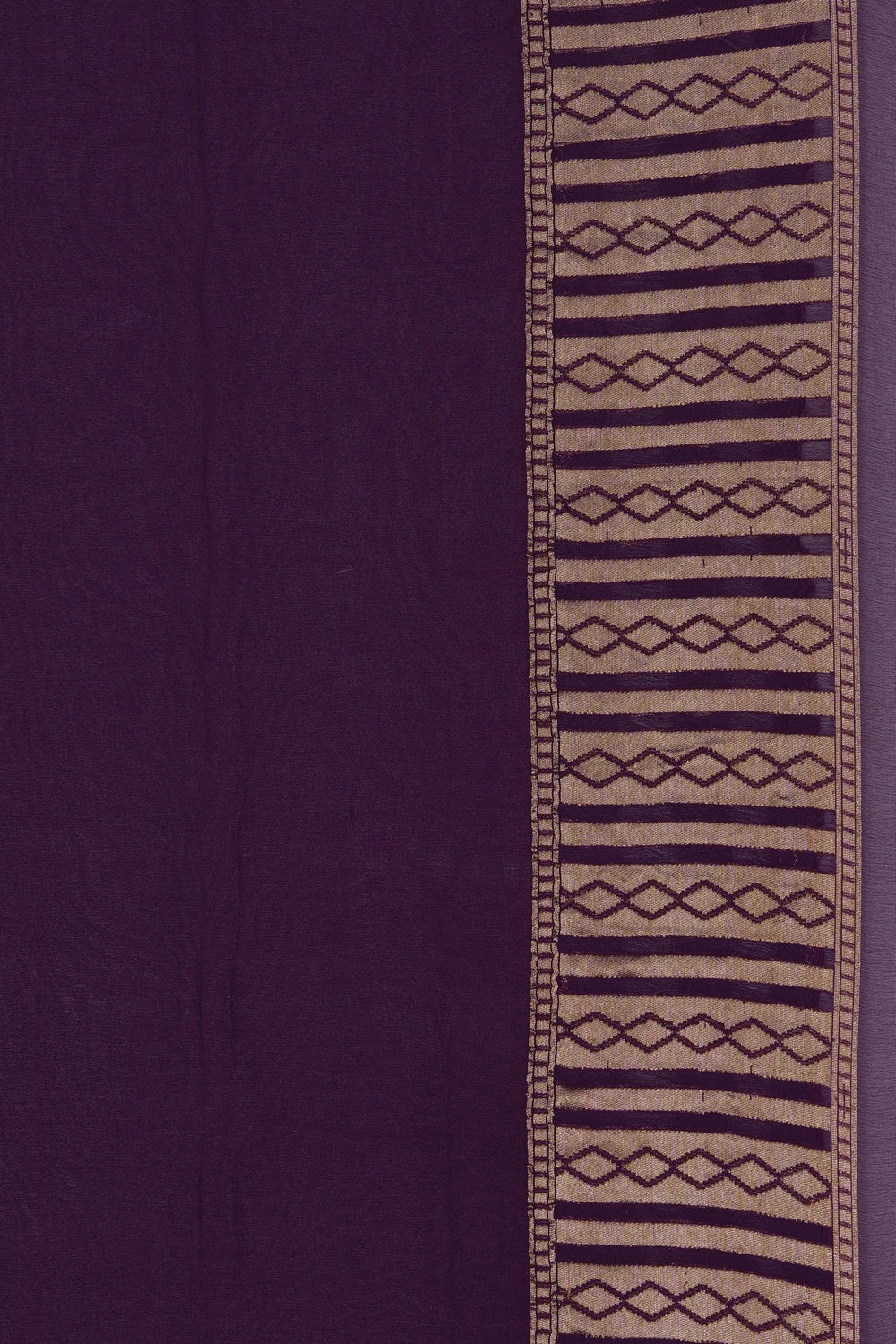 Image of Banarasi Georgette Violet Saree