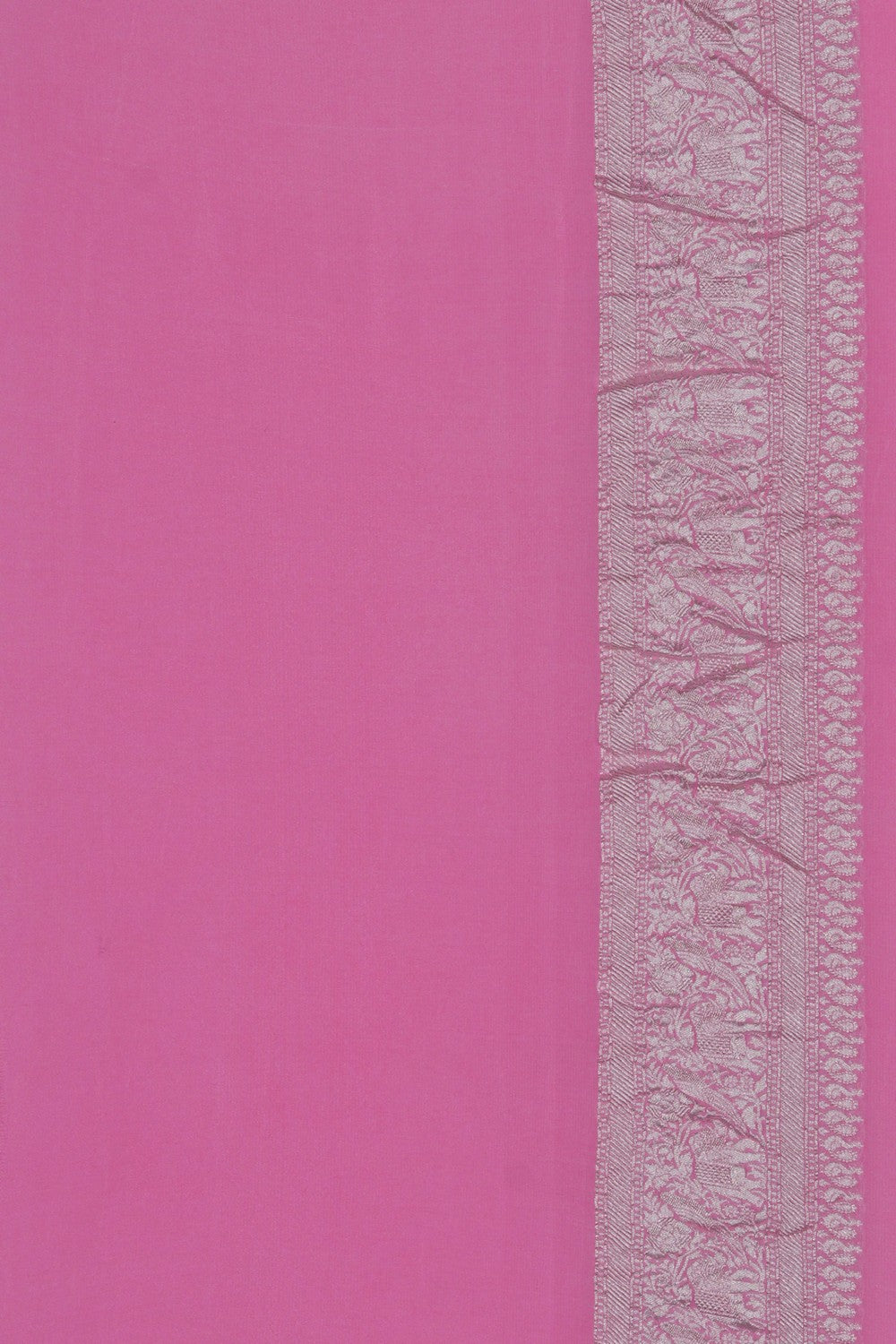 Image of Banarasi Georgette Pink Saree