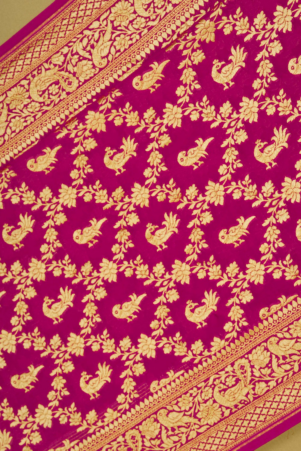 Image of Banarasi Georgette Pink Saree
