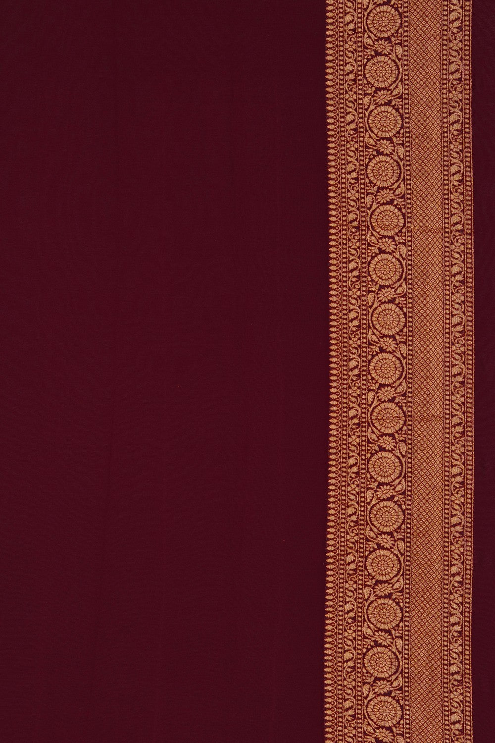 Image of Banarasi Georgette Maroon Saree
