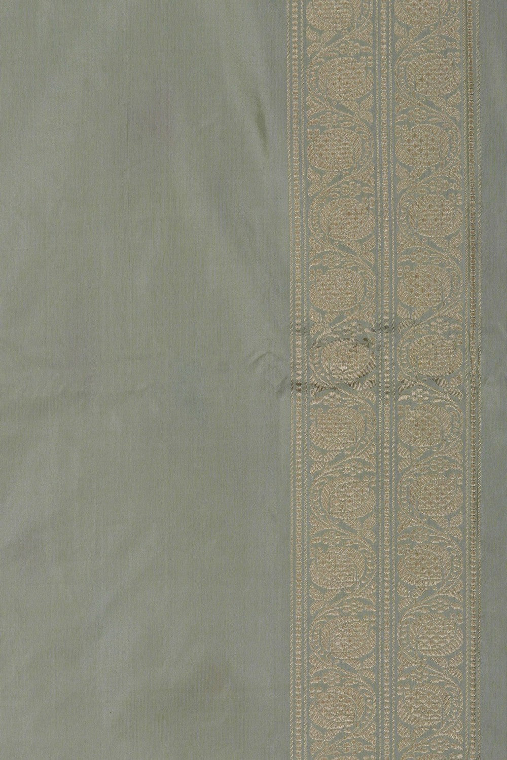 Image of Banarasi Silk Brocade Sea Green Saree