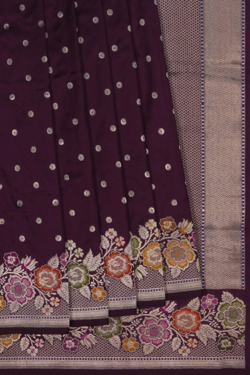 Image of Banarasi Silk Violet Saree