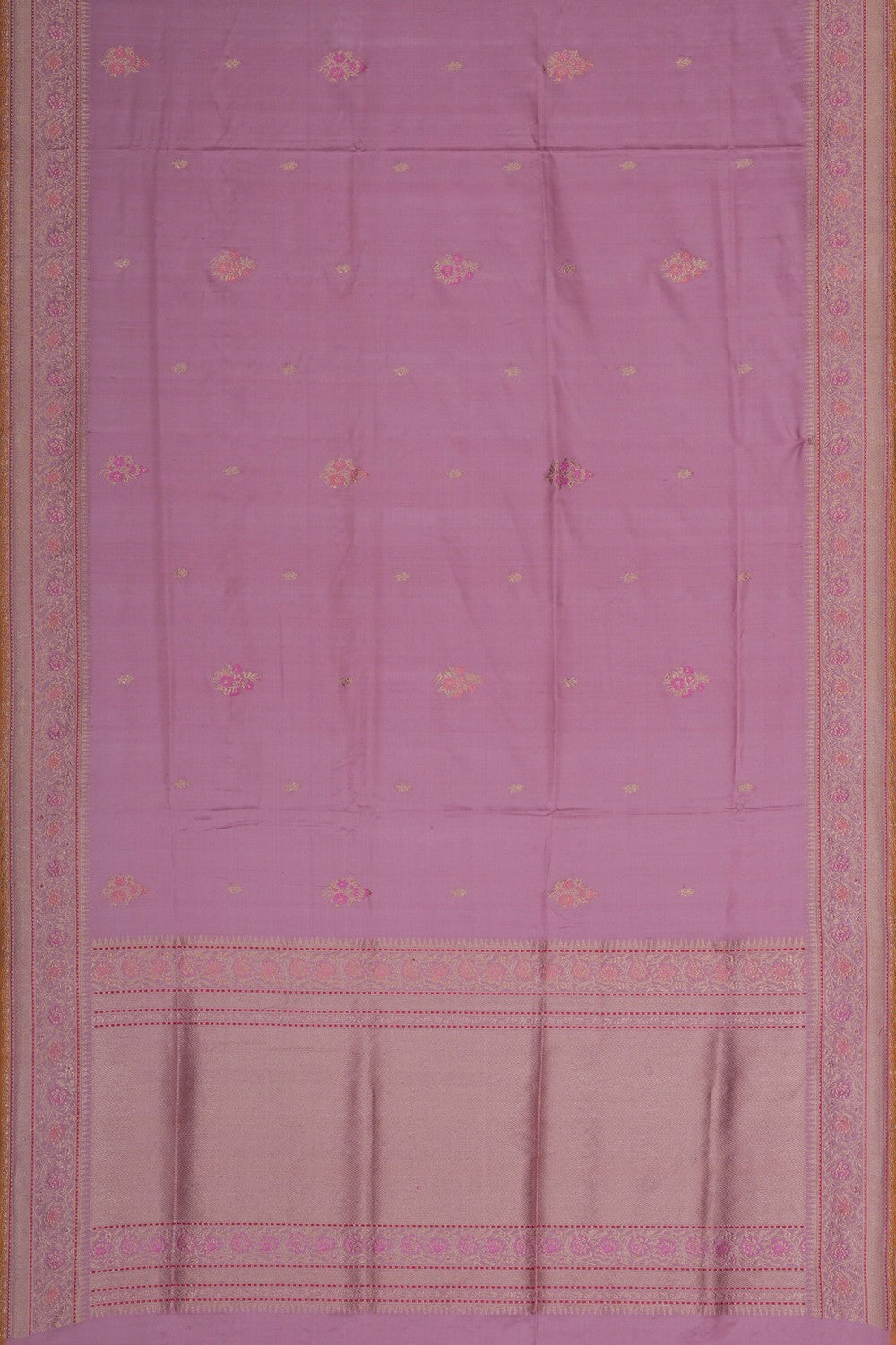 Image of Banarasi Silk Onion-Pink Saree