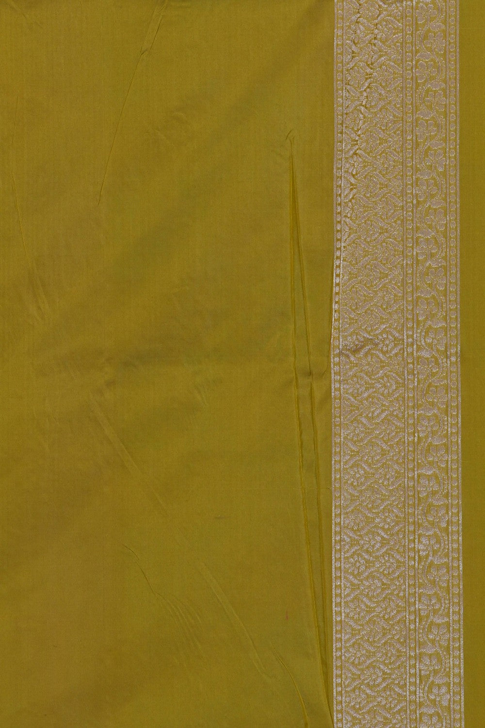 Image of Banarasi Silk Brocade Spring Green Saree