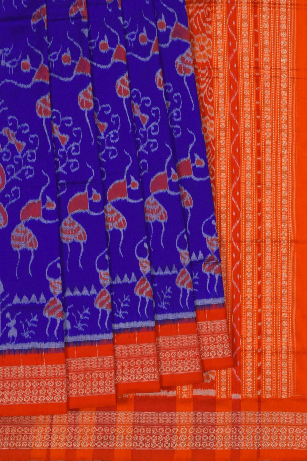 Image of Sambalpuri Silk Purple Saree