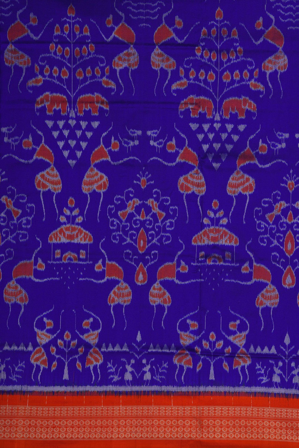Image of Sambalpuri Silk Purple Saree