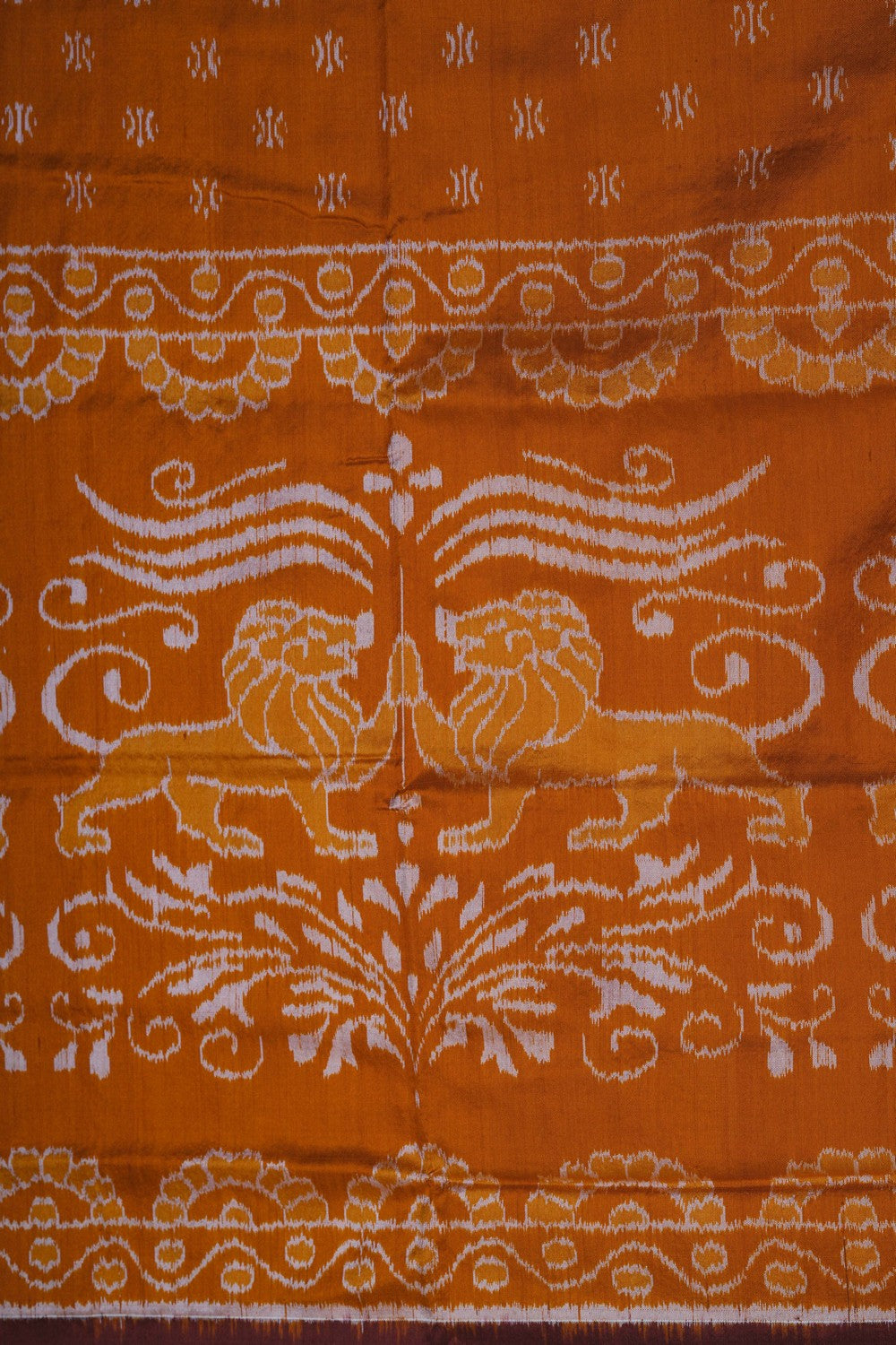 Image of Sambalpuri Silk Brown Saree