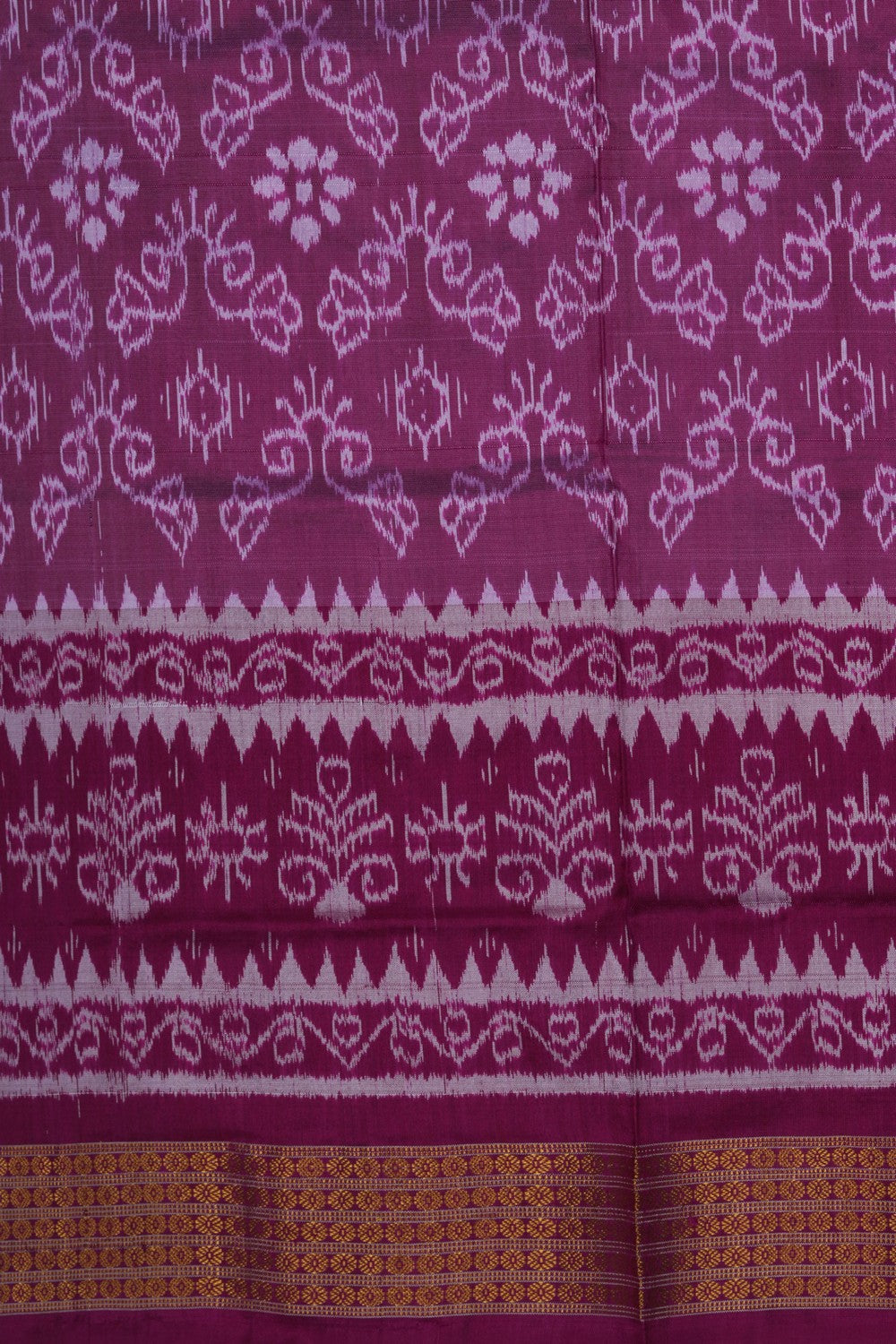 Image of Sambalpuri Silk Royal Purple Saree