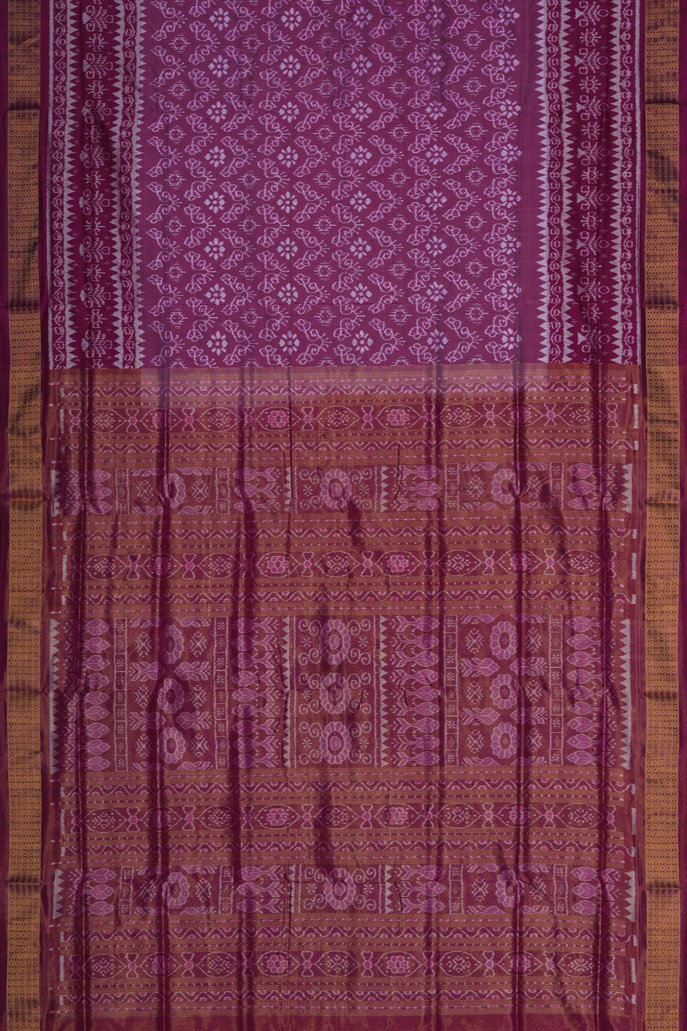 Image of Sambalpuri Silk Royal Purple Saree