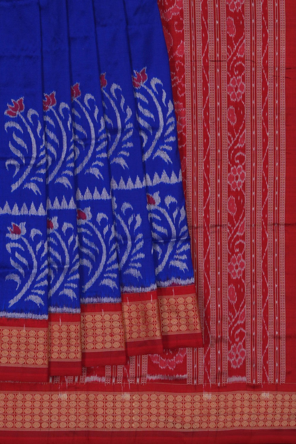 Image of Sambalpuri Silk Royal Purple Saree