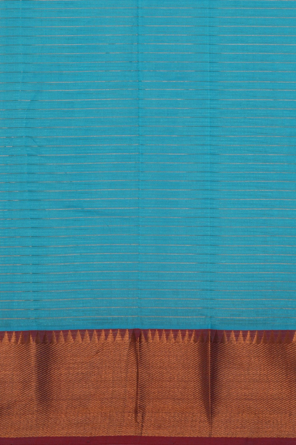 Image of Mangalgiri Silk Blue Saree