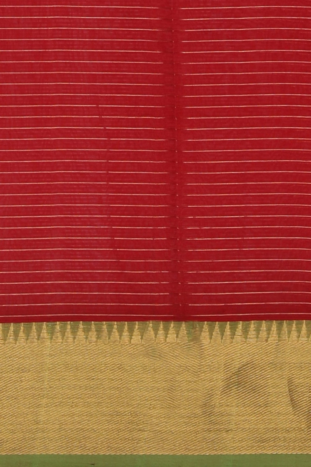 Image of Mangalgiri Silk Red Saree