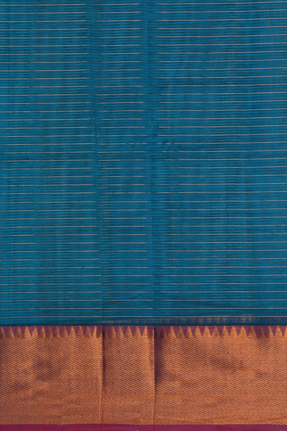 Image of Mangalgiri Silk Blue Saree