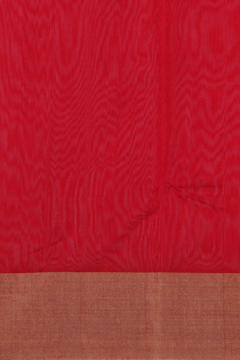 Image of Chanderi Silk Orange Saree