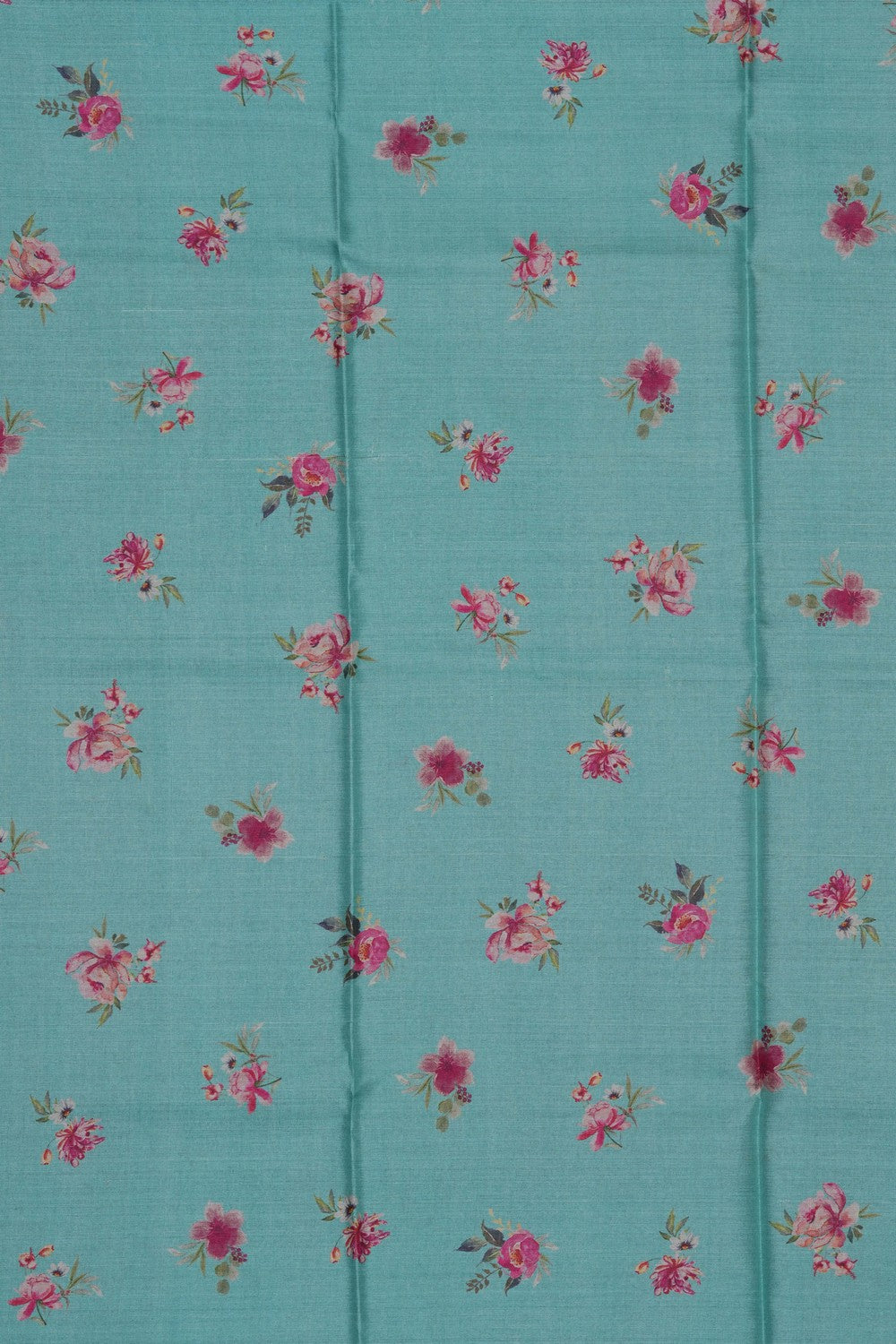 Image of Desi Tussar Silk Green Saree