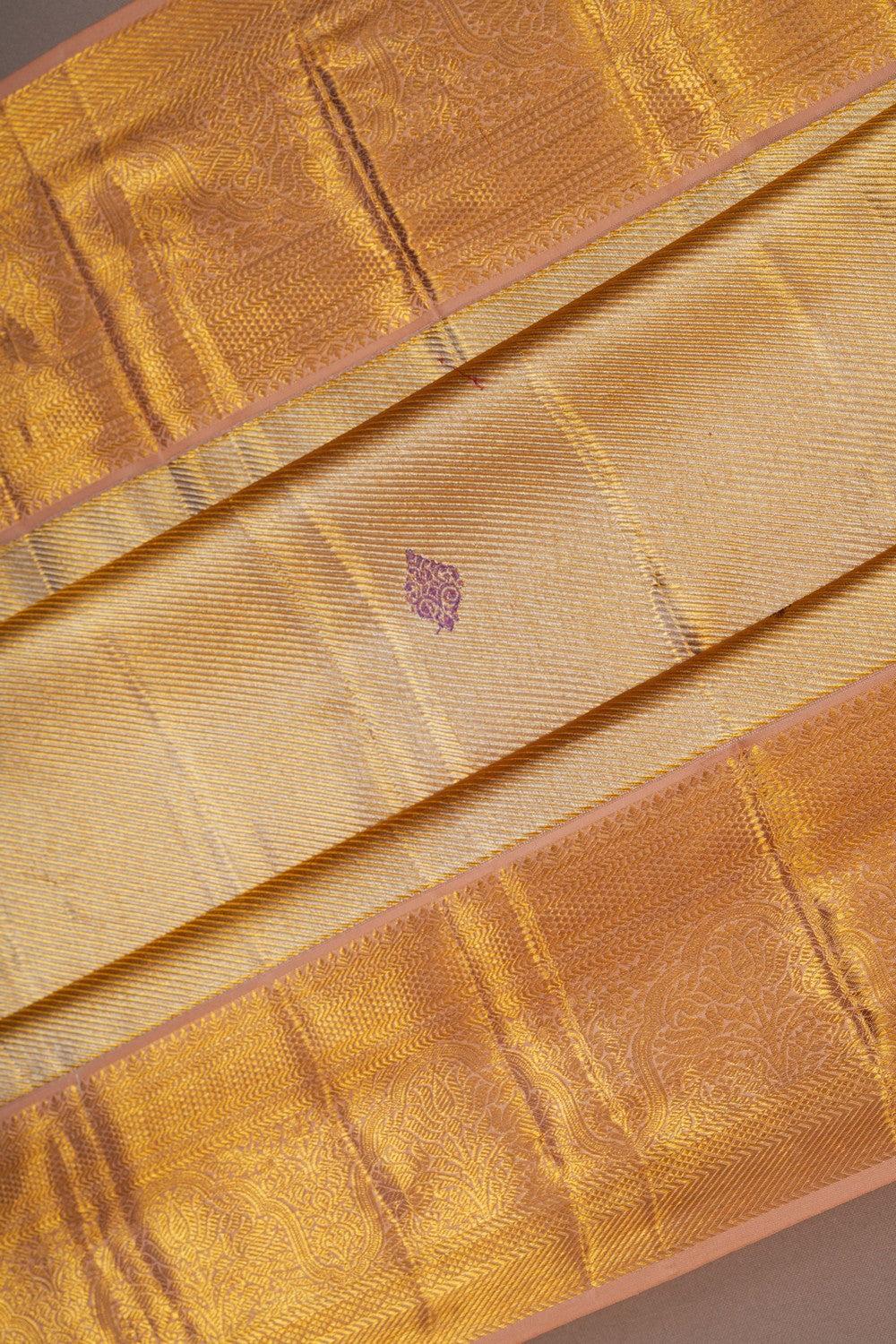 Image of A Gold Tissue Kanjivaram Silk Saree