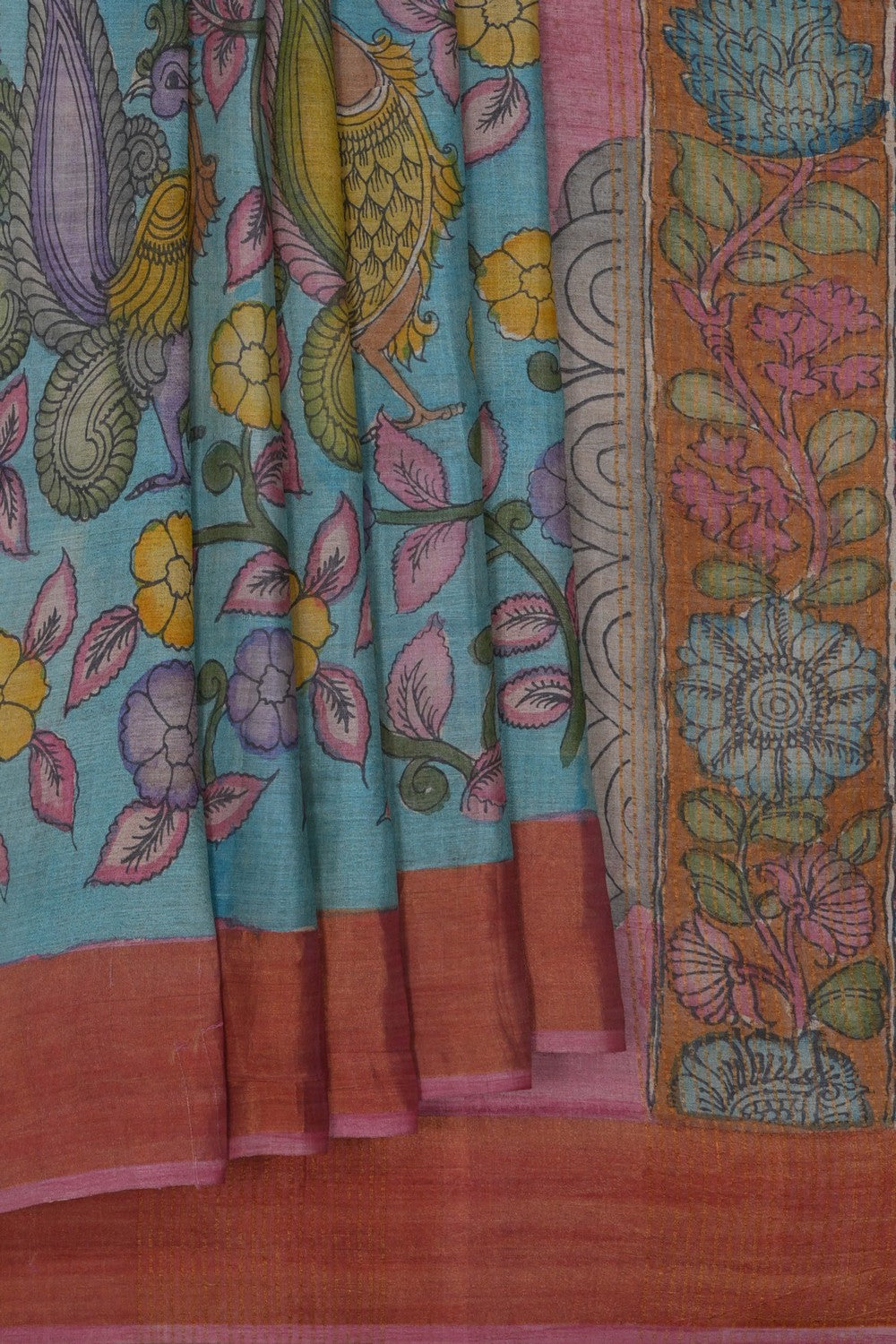 Image of Kalamkari Painting Saree