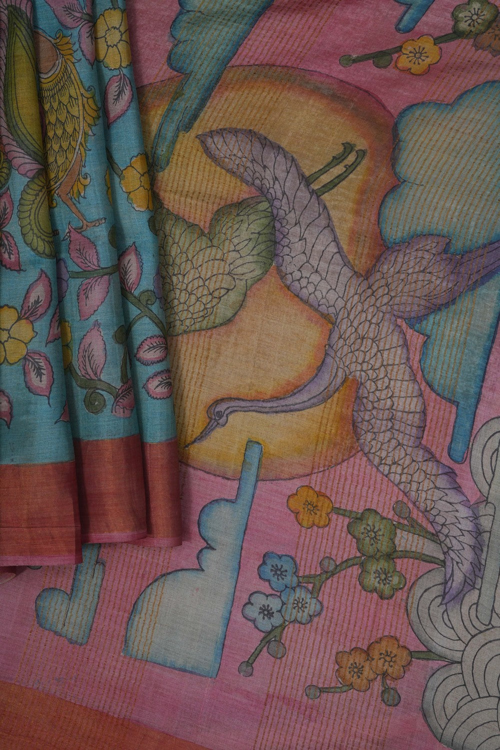 Image of Kalamkari Painting Saree