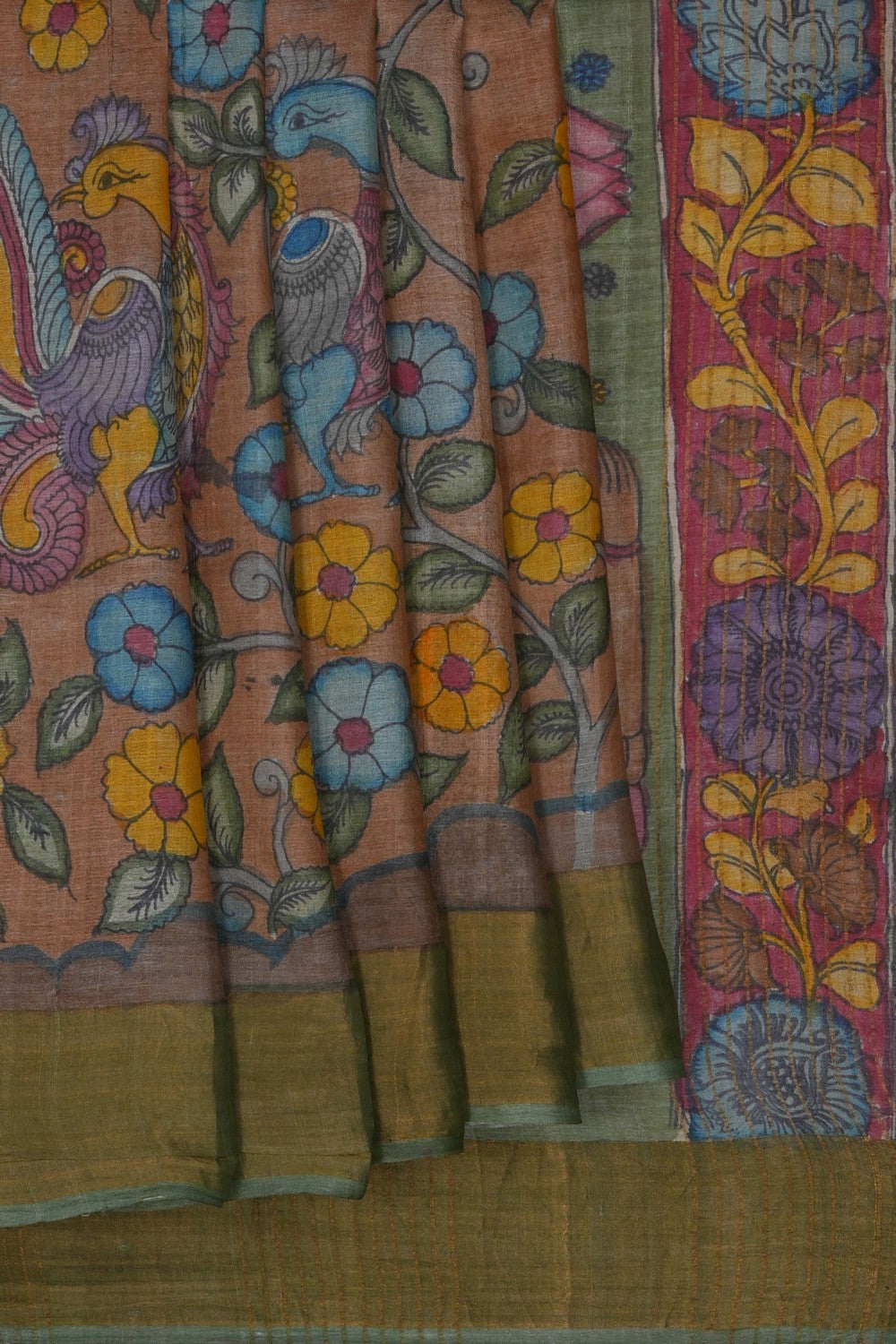 Image of Kalamkari Painting Saree