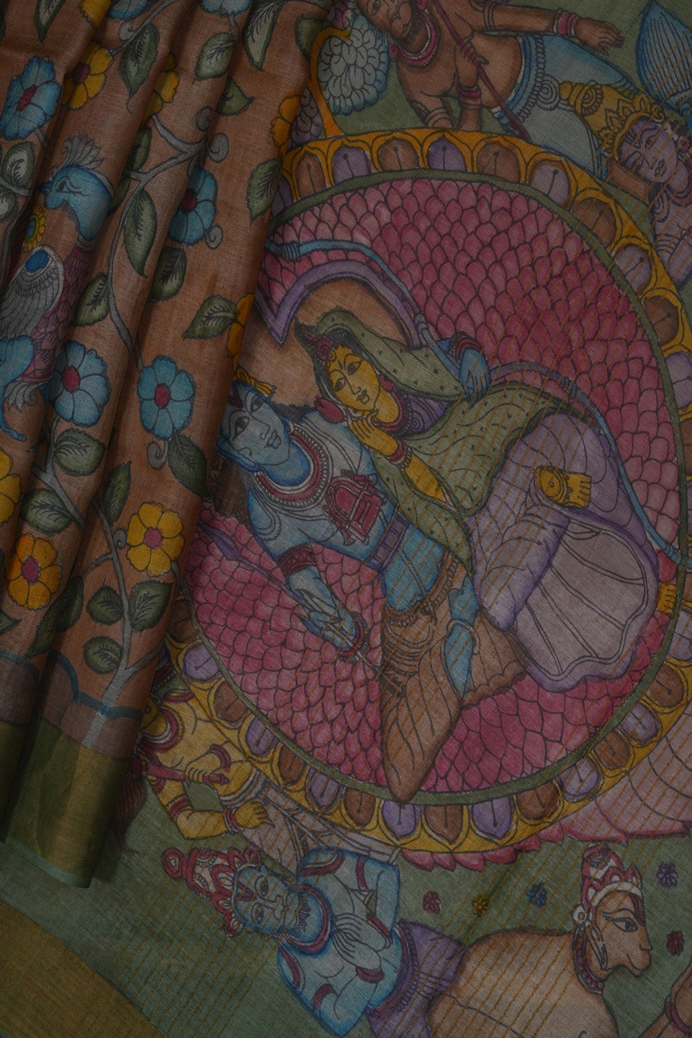 Image of Kalamkari Painting Saree