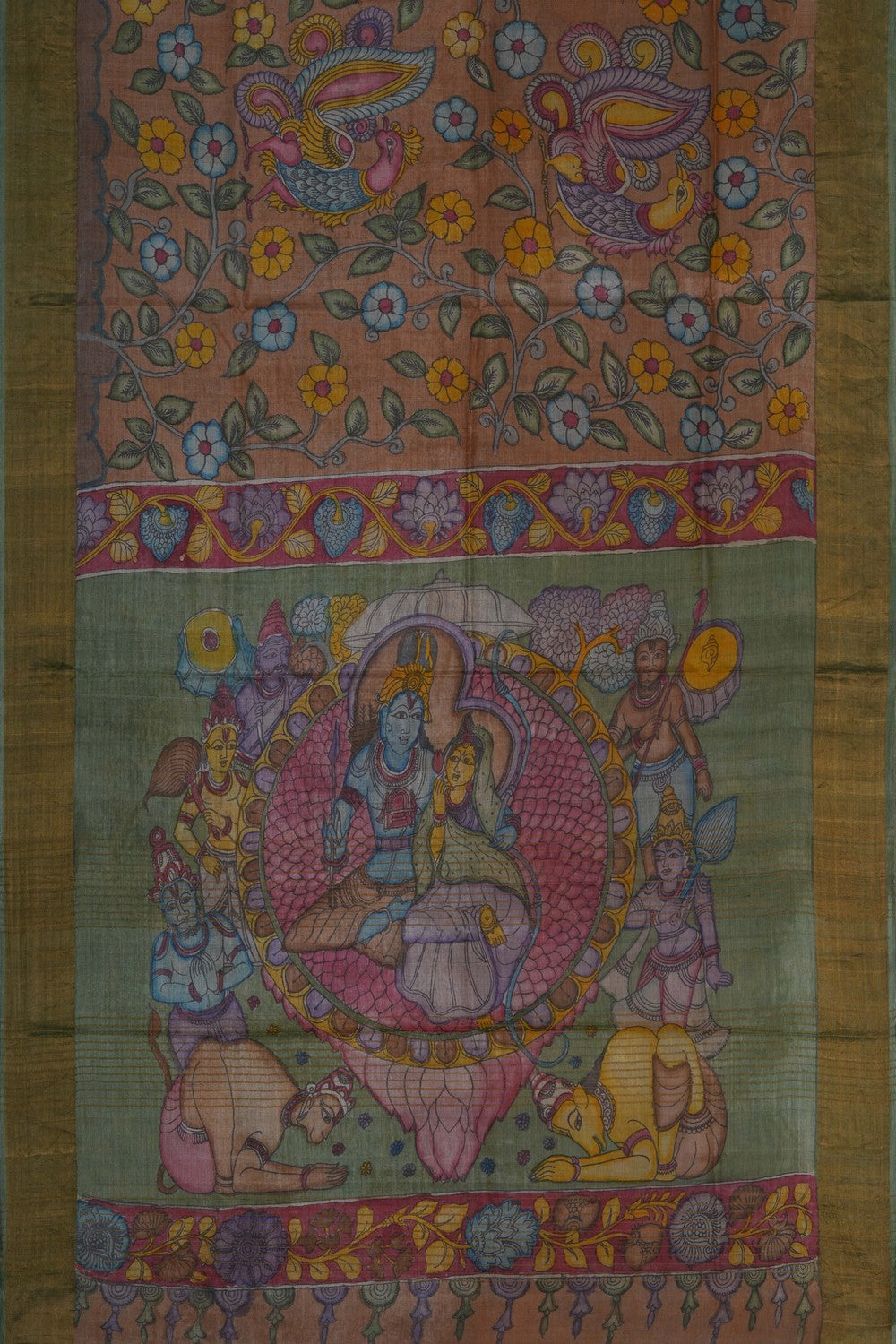 Image of Kalamkari Painting Saree