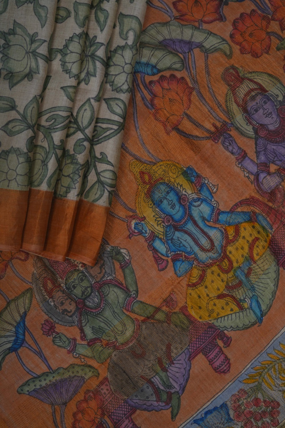 Image of Kalamkari Painting Saree