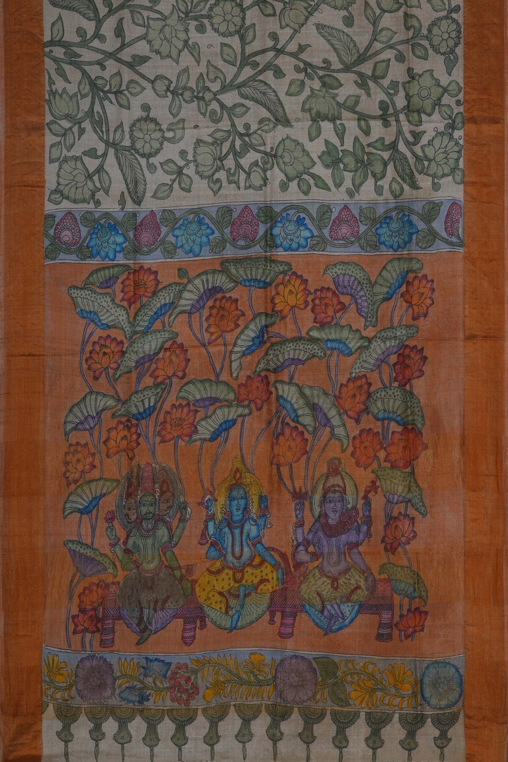 Image of Kalamkari Painting Saree