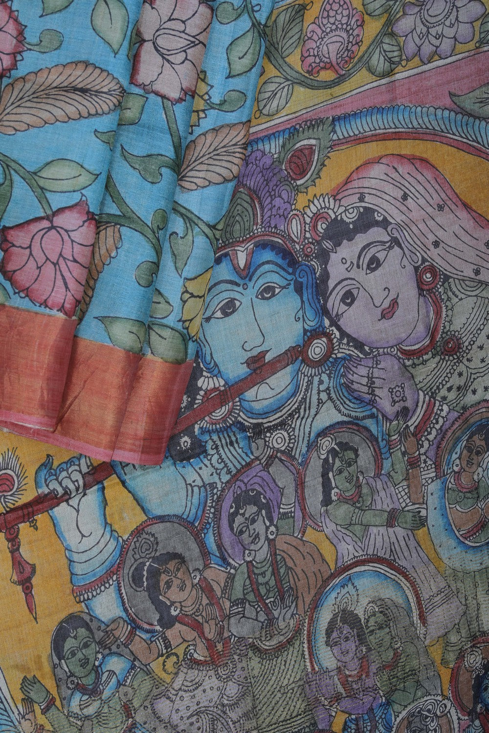 Image of Kalamkari Painting Saree
